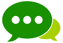 icon of a question bubble